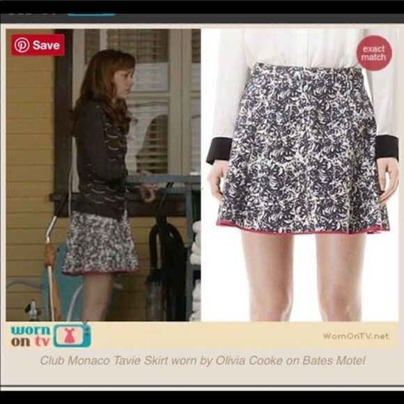 Club Monaco Tavie Floral Flare Mini Skirt. Size 00 - Picture 2 of 9